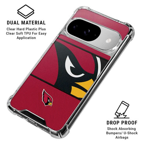 NFL Arizona Cardinals Zone Block Google Pixel 10 Clear Case